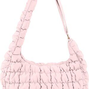 Luxurious Puffy Shoulder Purse - Adjustable Strap & Vibrant Color Options